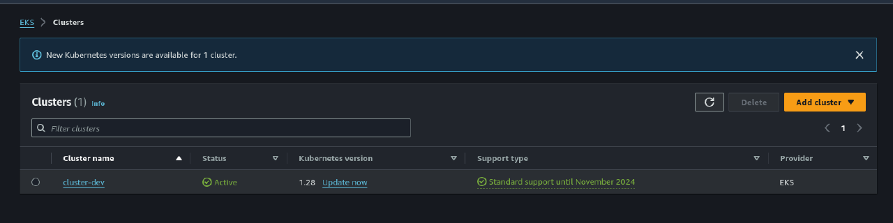 Como criar um cluster kubernetes EKS na AWS com eksctl · Sidnei Weber